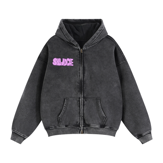 Sludge Man Fleece Zip-Up Hoodie
