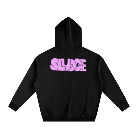 Oversized Sludge Dragon Fleeced Hoodie